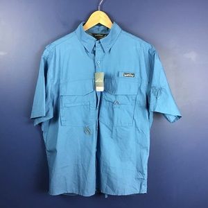 Eddie Bauer Short Sleeve Cotton Fishing Shirt